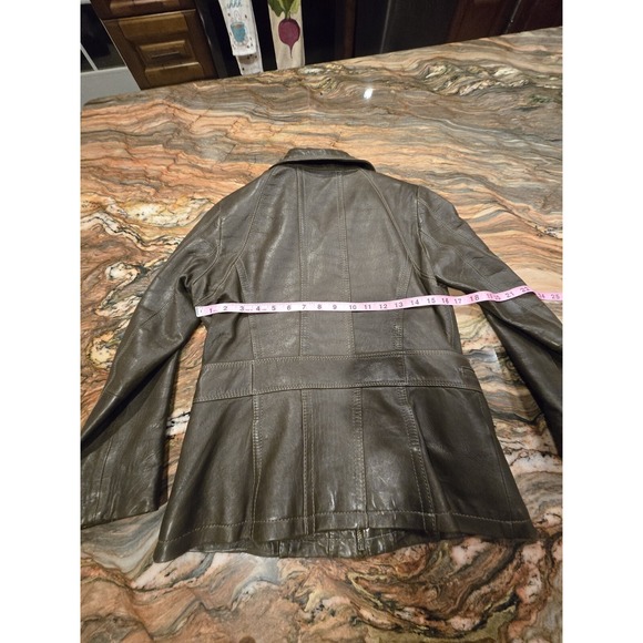 Marc New York Green Leather Jacket - Picture 11 of 15